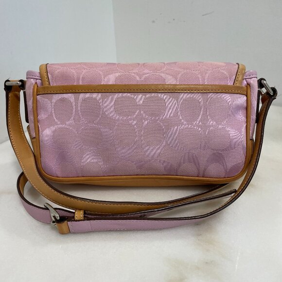 Vintage Y2K pink Coach Signature Mini Field Bag/Cross Body 6844 with Dust Bag - Picture 3 of 15